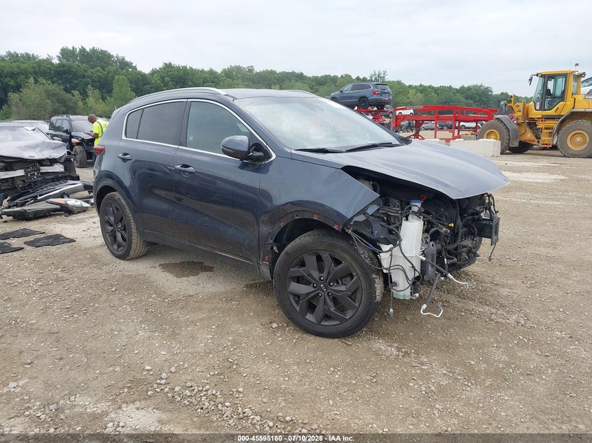 2020 Kia Sportage VIN KNDP63AC5L7725483 IAAI salvage auction — FRONT END, Salvage (Ohio), sold $2,450 on 2026-07-29 (photo 1)