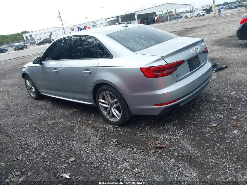 2017 Audi A4 VIN WAUKMAF44HN048738 IAAI salvage auction — FRONT END, Rebuildable (Florida), sold $1,700 on 2026-07-24 (photo 3)