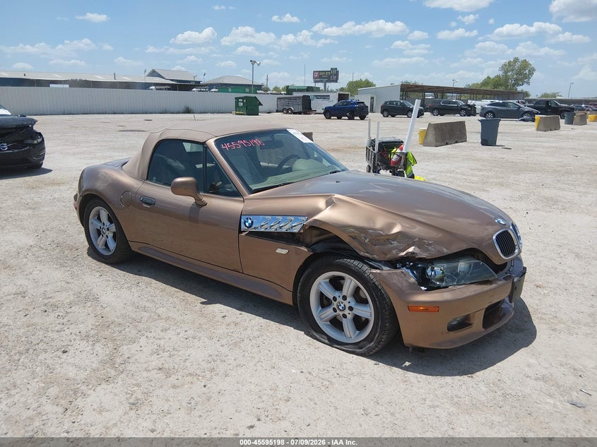2000 BMW Z3 VIN WBACH9348YLG05709 IAAI salvage auction — FRONT END, Salvage (Texas), sold $125 on 2026-07-22 (photo 1)