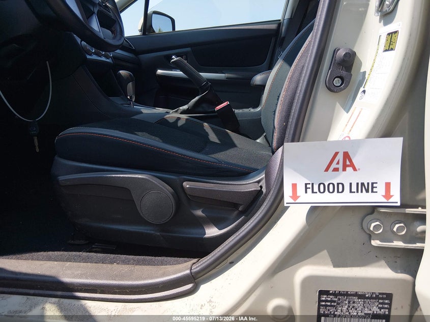 2016 Subaru Xv VIN JF2GPABC6G8207352 IAAI salvage auction — WATER/FLOOD, Salvage (Idaho), sold $3,225 on 2026-07-30 (photo 6)