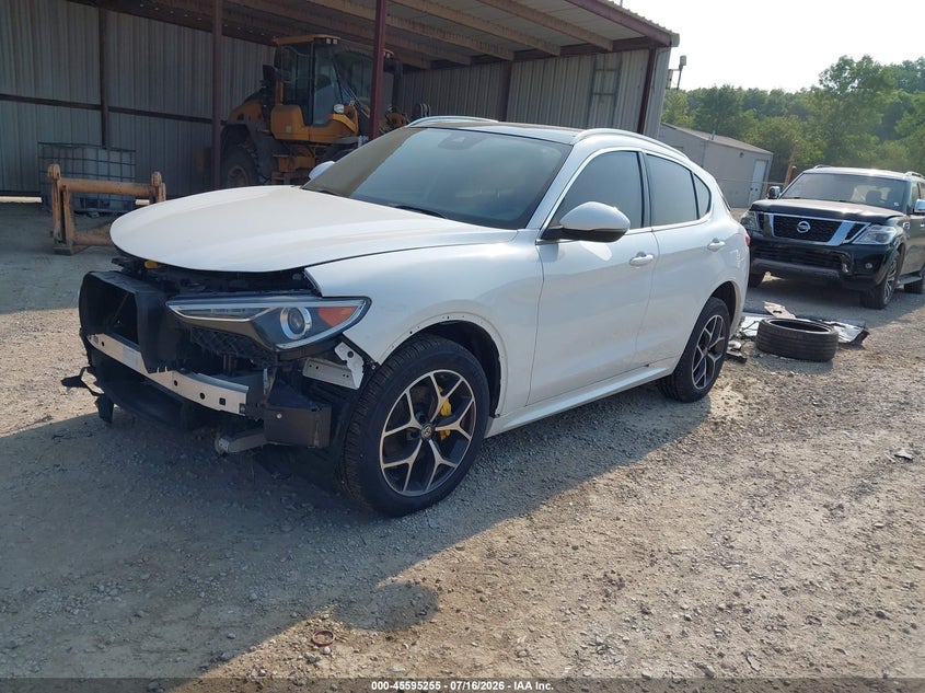 2021 Alfa romeo Stelvio VIN ZASPAKBN2M7D10350 IAAI salvage auction — FRONT END, Salvage Title, sold $7,500 on 2026-08-19 (photo 2)