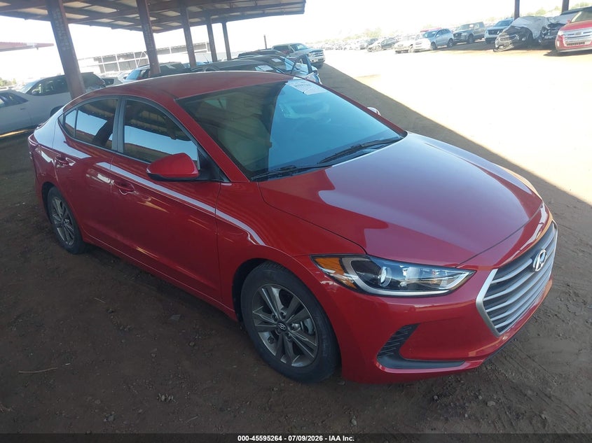 2018 Hyundai Elantra VIN 5NPD84LF9JH394121 IAAI salvage auction — REAR END, Salvage Title, sold $3,550 on 2026-07-26 (photo 1)