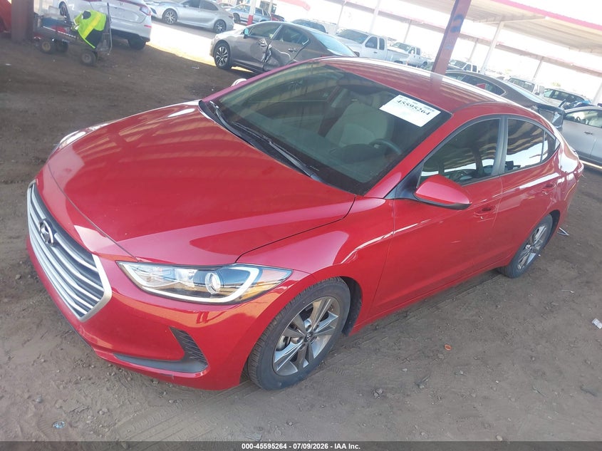 2018 Hyundai Elantra VIN 5NPD84LF9JH394121 IAAI salvage auction — REAR END, Salvage Title, sold $3,550 on 2026-07-26 (photo 2)
