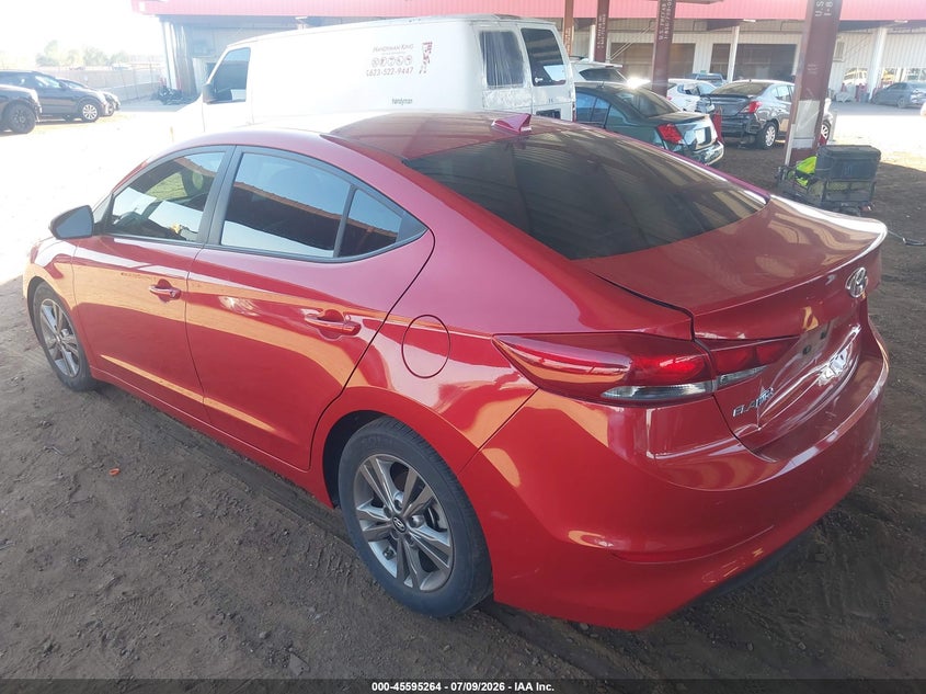 2018 Hyundai Elantra VIN 5NPD84LF9JH394121 IAAI salvage auction — REAR END, Salvage Title, sold $3,550 on 2026-07-26 (photo 3)