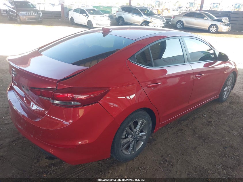 2018 Hyundai Elantra VIN 5NPD84LF9JH394121 IAAI salvage auction — REAR END, Salvage Title, sold $3,550 on 2026-07-26 (photo 4)