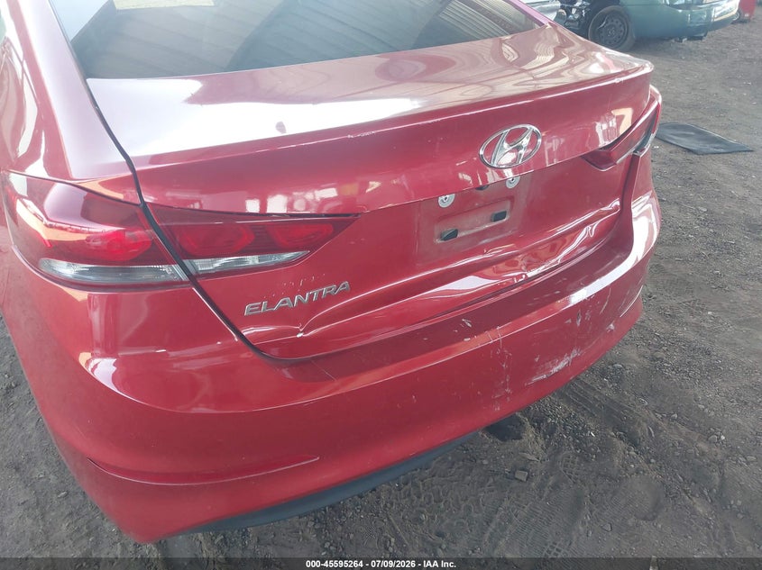 2018 Hyundai Elantra VIN 5NPD84LF9JH394121 IAAI salvage auction — REAR END, Salvage Title, sold $3,550 on 2026-07-26 (photo 6)