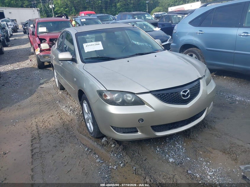2006 Mazda 3 VIN JM1BK12F861463744 IAAI salvage auction — NORMAL WEAR, Clear, sold $25 on 2026-07-21 (photo 1)