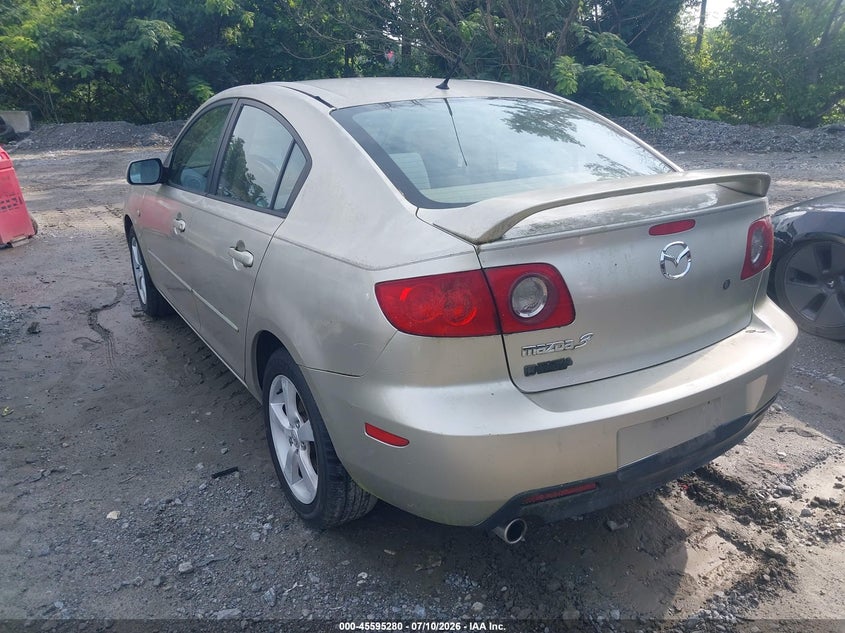 2006 Mazda 3 VIN JM1BK12F861463744 IAAI salvage auction — NORMAL WEAR, Clear, sold $25 on 2026-07-21 (photo 3)