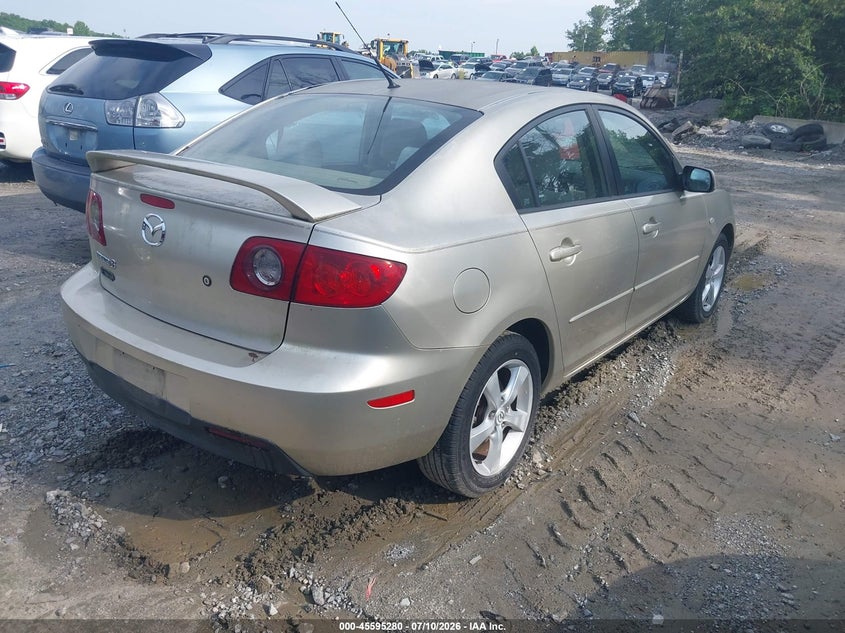 2006 Mazda 3 VIN JM1BK12F861463744 IAAI salvage auction — NORMAL WEAR, Clear, sold $25 on 2026-07-21 (photo 4)