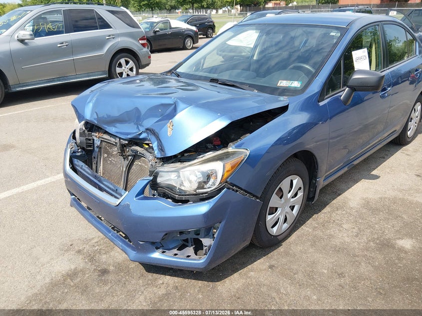 2016 Subaru Impreza VIN JF1GJAA65GH018564 IAAI salvage auction — FRONT END, Salvage (Pennsylvania), sold $225 on 2026-07-27 (photo 6)