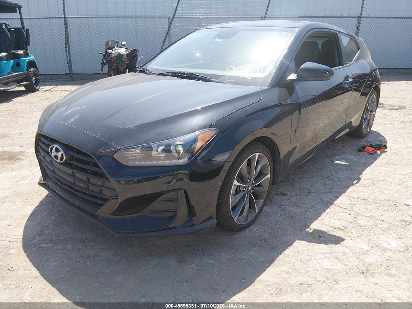 2019 Hyundai Veloster VIN KMHTG6AF2KU008980 IAAI salvage auction — NORMAL WEAR, Clear - Public Restricted (Oklahoma), sold $25 on 2026-07-22 (photo 2)