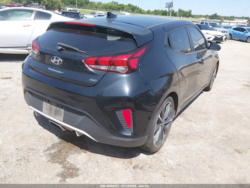 2019 Hyundai Veloster VIN KMHTG6AF2KU008980 IAAI salvage auction — NORMAL WEAR, Clear - Public Restricted (Oklahoma), sold $25 on 2026-07-22 (photo 4)