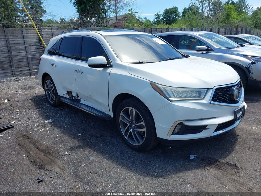 2017 Acura Mdx VIN 5FRYD4H89HB034149 IAAI salvage auction — SIDE, Salvage Title, sold $2,850 on 2026-07-26 (photo 1)