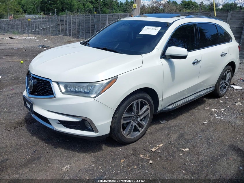 2017 Acura Mdx VIN 5FRYD4H89HB034149 IAAI salvage auction — SIDE, Salvage Title, sold $2,850 on 2026-07-26 (photo 2)