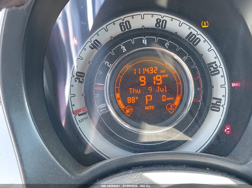 2014 Fiat 500 VIN 3C3CFFARXET294050 IAAI salvage auction — UNKNOWN, Clear - Dealer Only (California), sold $900 on 2026-07-29 (photo 7)