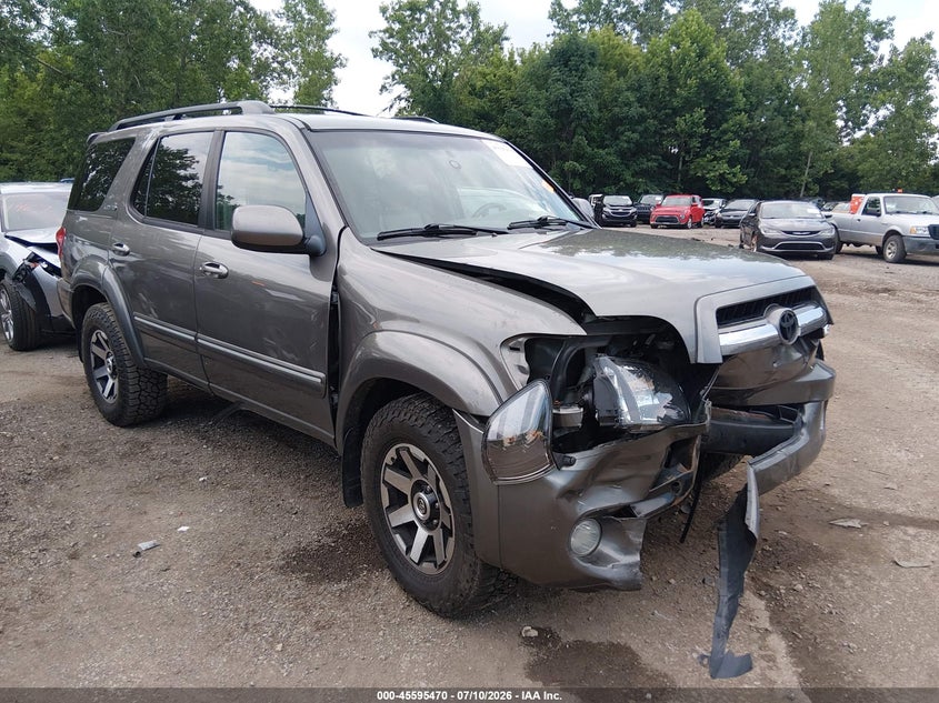 2005 Toyota Sequoia VIN 5TDBT48AX5S249964 IAAI salvage auction — FRONT END, Salvage (Ohio), sold $675 on 2026-07-28 (photo 1)