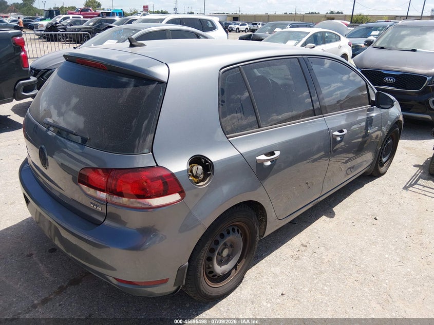 2012 Volkswagen Golf VIN WVWDM7AJ2CW279099 IAAI salvage auction — REAR END, Salvage Title, sold $575 on 2026-08-12 (photo 4)
