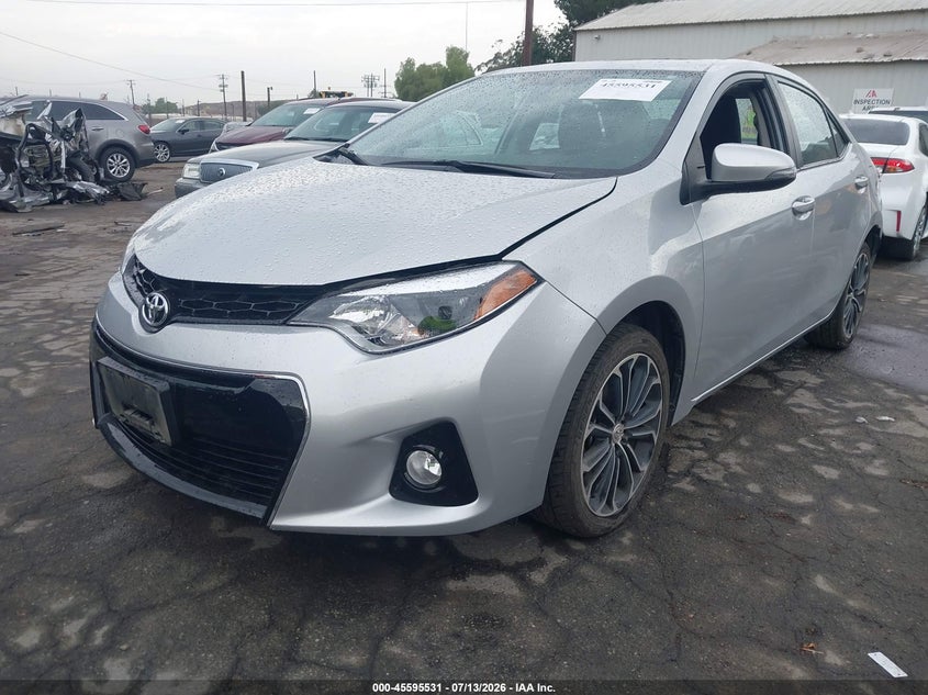 2014 Toyota Corolla VIN 5YFBURHE4EP173518 IAAI salvage auction — RIGHT REAR, Salvage (California), sold $1,750 on 2026-07-21 (photo 2)