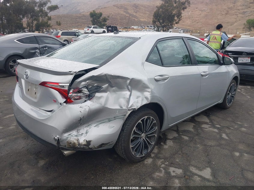 2014 Toyota Corolla VIN 5YFBURHE4EP173518 IAAI salvage auction — RIGHT REAR, Salvage (California), sold $1,750 on 2026-07-21 (photo 4)
