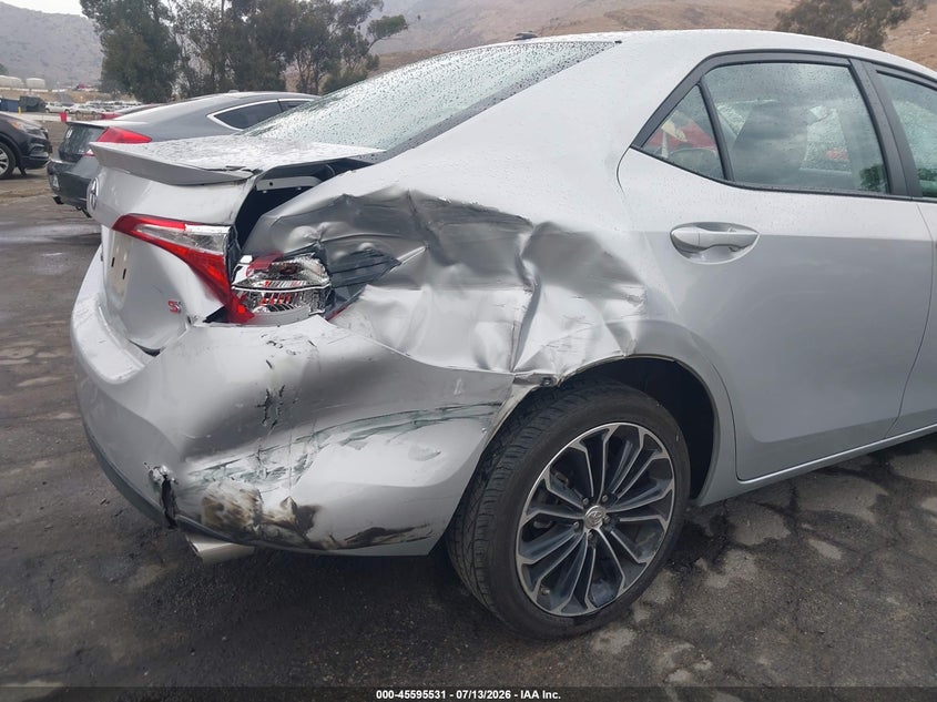 2014 Toyota Corolla VIN 5YFBURHE4EP173518 IAAI salvage auction — RIGHT REAR, Salvage (California), sold $1,750 on 2026-07-21 (photo 6)