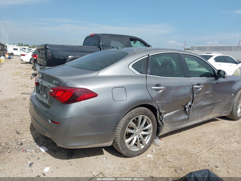 2015 Infiniti Q70 VIN JN1BY1AP7FM541005 IAAI salvage auction — SIDE, Salvage Title, sold $1,700 on 2026-07-29 (photo 4)