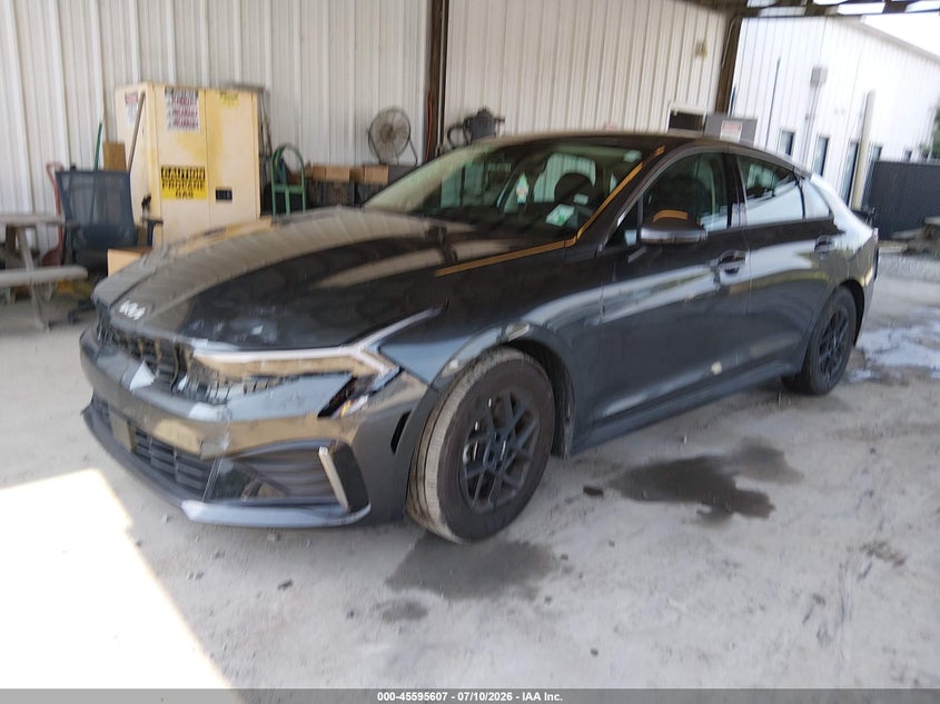 2026 Kia K5 VIN KNAG24J79T5444865 IAAI salvage auction — LEFT FRONT, Salvage Title, sold $4,600 on 2026-07-15 (photo 2)