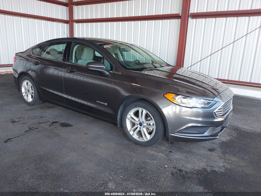 2018 Ford Fusion VIN 3FA6P0UU0JR235735 IAAI salvage auction — NORMAL WEAR, Sf97 (California), sold $9,125 on 2026-07-30 (photo 1)