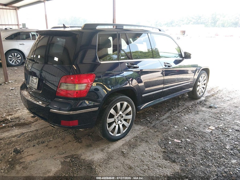 2012 Mercedes-benz Glk-klasse VIN WDCGG5GB4CF901527 IAAI salvage auction — REPOSSESSION, Salvage Title, sold $2,175 on 2026-07-31 (photo 4)