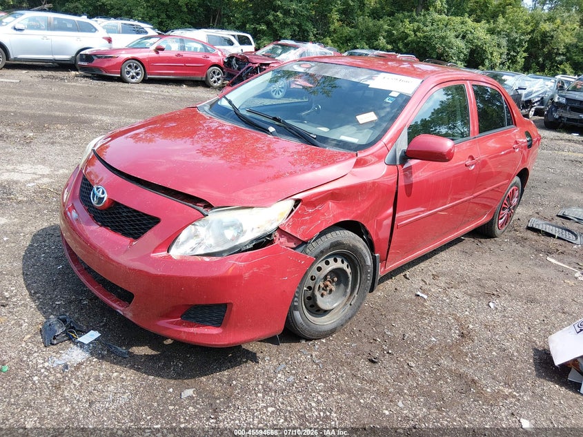 2010 Toyota Corolla VIN JTDBU4EE0AJ068965 IAAI salvage auction — LEFT FRONT, Salvage (Ohio), sold $975 on 2026-07-31 (photo 2)