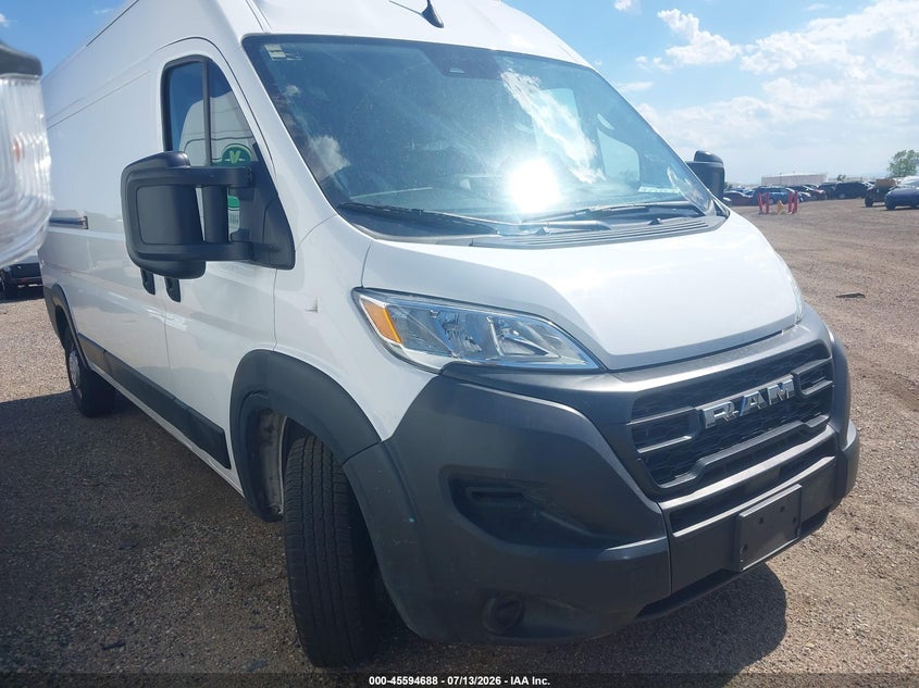 2023 Ram Promaster 2500 VIN 3C6LRVDG7PE535326 IAAI salvage auction — MECHANICAL, Enterprise Vehicles Clear Only (Colorado), sold $12,150 on 2026-07-21 (photo 1)