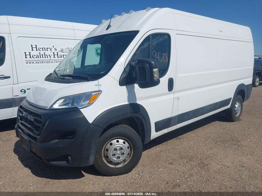 2023 Ram Promaster 2500 VIN 3C6LRVDG7PE535326 IAAI salvage auction — MECHANICAL, Enterprise Vehicles Clear Only (Colorado), sold $12,150 on 2026-07-21 (photo 2)