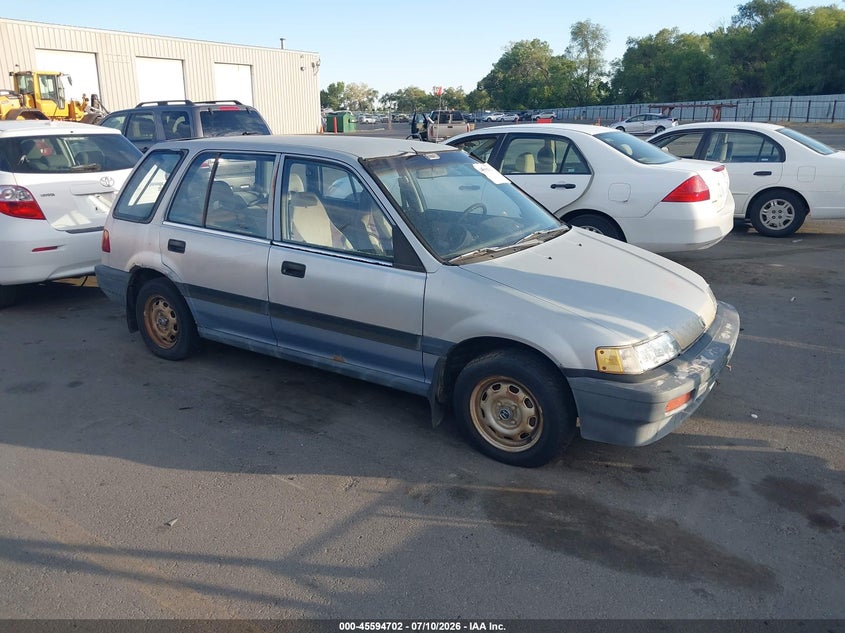 1988 Honda Civic VIN JHMEE2758JS006069 IAAI salvage auction — NORMAL WEAR, Clear (Utah), sold $300 on 2026-07-16 (photo 1)