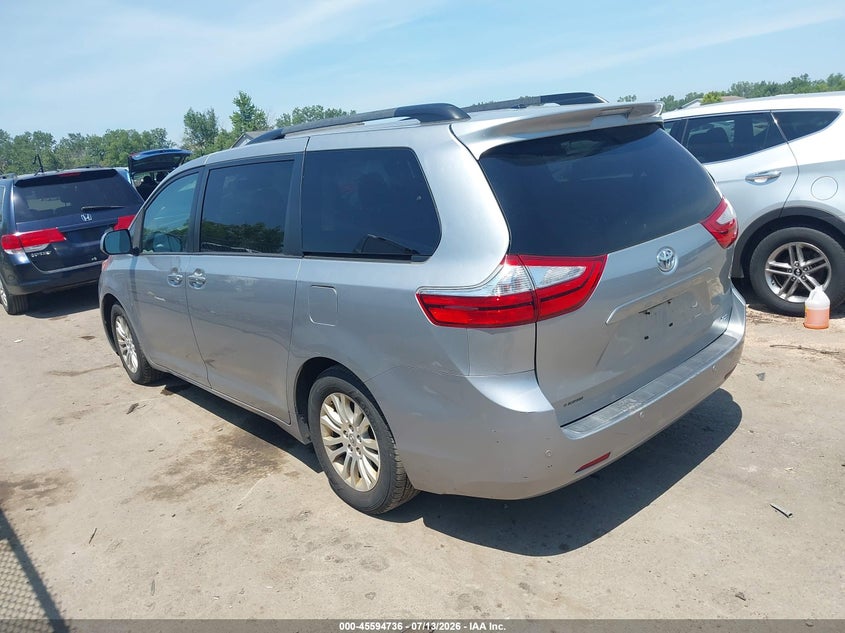 2016 Toyota Sienna VIN 5TDYK3DC2GS709071 IAAI salvage auction — HAIL, Salvage Title, sold $2,800 on 2026-07-28 (photo 3)