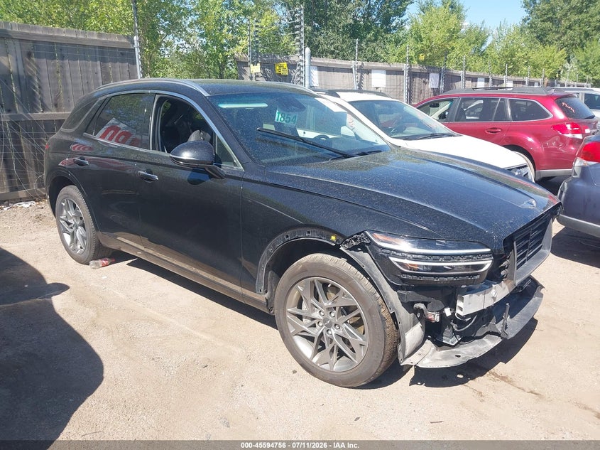 2025 Genesis Gv70 VIN KMUMADTB8SU207067 IAAI salvage auction — FRONT & REAR, Enterprise Vehicles Clear Only (Colorado), sold $16,850 on 2026-07-21 (photo 1)