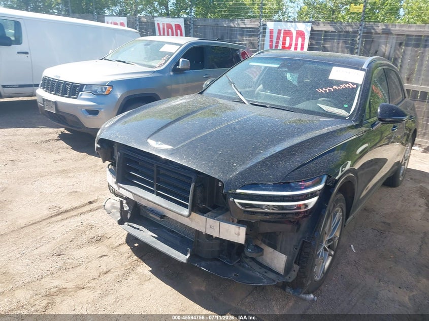 2025 Genesis Gv70 VIN KMUMADTB8SU207067 IAAI salvage auction — FRONT & REAR, Enterprise Vehicles Clear Only (Colorado), sold $16,850 on 2026-07-21 (photo 2)