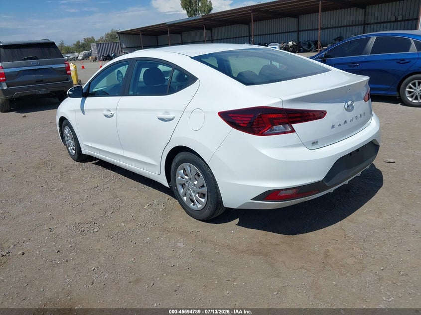2020 Hyundai Elantra VIN 5NPD74LF3LH615766 IAAI salvage auction — FRONT END, SF97 (California), sold $11,250 on 2026-08-25 (photo 3)