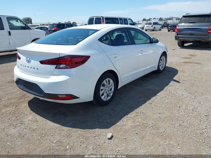 2020 Hyundai Elantra VIN 5NPD74LF3LH615766 IAAI salvage auction — FRONT END, SF97 (California), sold $11,250 on 2026-08-25 (photo 4)