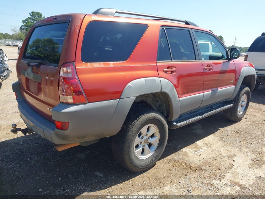 2003 Toyota 4runner VIN JTEZT14R738001015 IAAI salvage auction — NORMAL WEAR, Original (Texas), sold $25 on 2026-07-30 (photo 4)