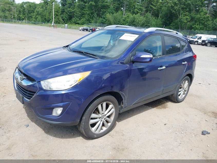 2010 Hyundai Tucson VIN KM8JU3AC1AU080904 IAAI salvage auction — NORMAL WEAR, Clear (Massachusetts), sold $1,050 on 2026-07-15 (photo 2)