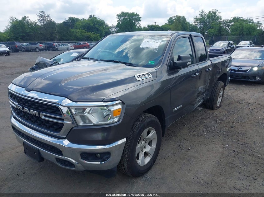 2022 Ram 1500 VIN 1C6RRFBG5NN279361 IAAI salvage auction — SIDE, Salvage Title, sold $25 on 2026-09-06 (photo 2)
