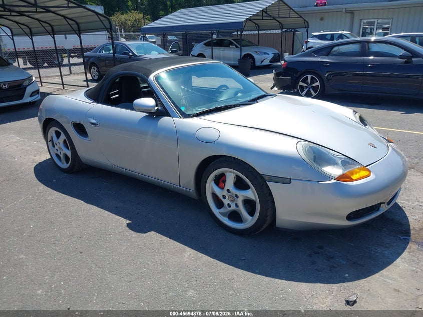 2002 Porsche Boxster VIN WP0CB29862U661555 IAAI salvage auction — FRONT END, Salvage (Connecticut), sold $2,050 on 2026-07-23 (photo 1)