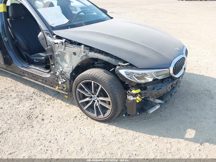2019 BMW 3er VIN 3MW5R7J50K8B00409 IAAI salvage auction — RIGHT SIDE, Salvage Title, sold $14,000 on 2026-09-01 (photo 6)