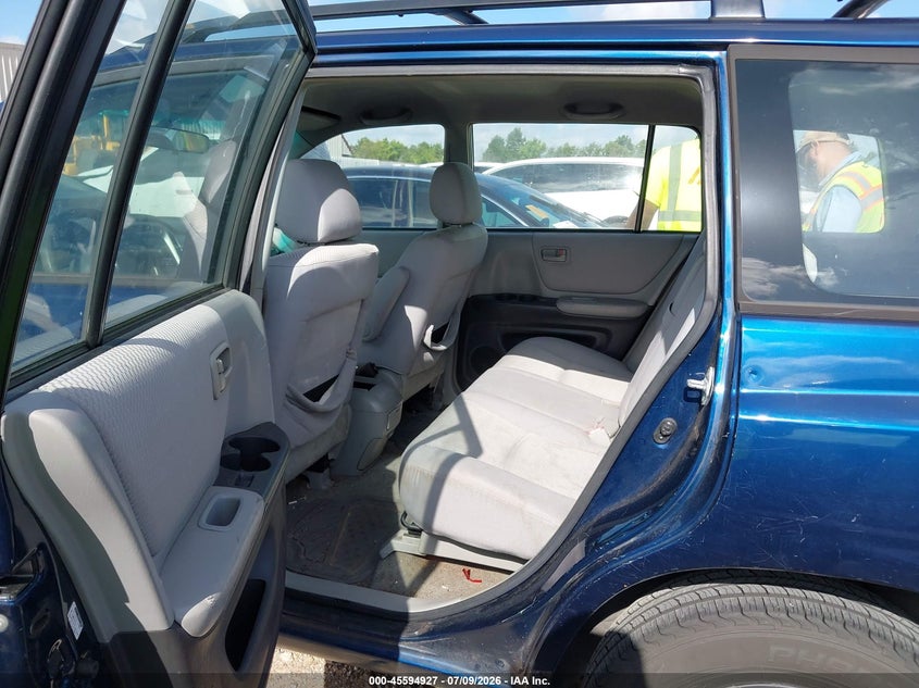 2007 Toyota Highlander VIN JTEGD21A570160547 IAAI salvage auction — NORMAL WEAR, Original (Texas), sold $1,800 on 2026-07-16 (photo 8)