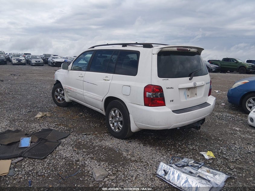 2007 Toyota Highlander VIN JTEDP21A570139773 IAAI salvage auction — FRONT END, Salvage (Tennessee), sold $675 on 2026-07-23 (photo 3)