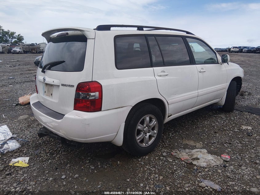 2007 Toyota Highlander VIN JTEDP21A570139773 IAAI salvage auction — FRONT END, Salvage (Tennessee), sold $675 on 2026-07-23 (photo 4)