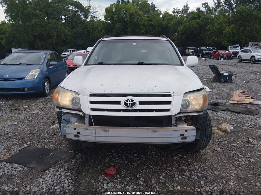 2007 Toyota Highlander VIN JTEDP21A570139773 IAAI salvage auction — FRONT END, Salvage (Tennessee), sold $675 on 2026-07-23 (photo 6)
