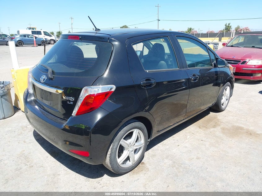 2014 Toyota Yaris VIN VNKKTUD37EA010349 IAAI salvage auction — NORMAL WEAR, Clear - Dealer Only (California), sold $1,500 on 2026-07-23 (photo 4)