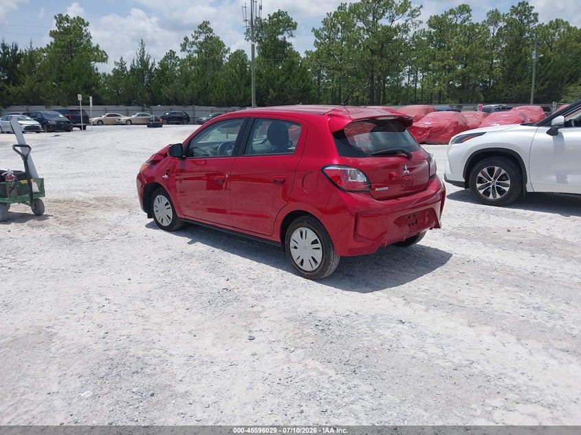 2024 Mitsubishi Mirage VIN ML32AUHJ9RH018105 IAAI salvage auction — RIGHT FRONT, Salvage Title, sold $2,125 on 2026-07-15 (photo 3)
