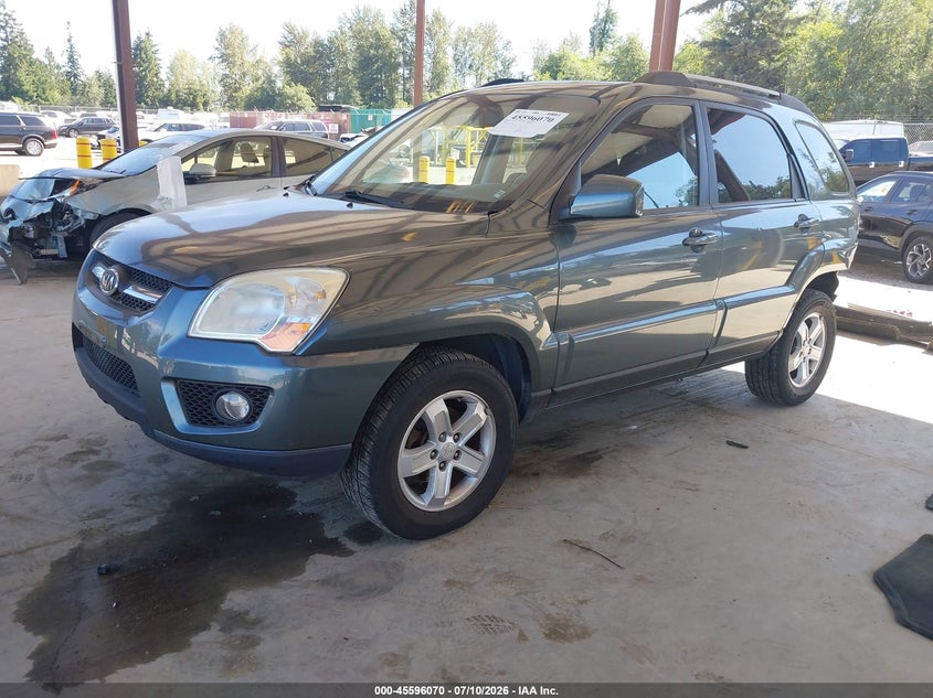 2009 Kia Sportage VIN KNDJE723297638597 IAAI salvage auction — REAR END, Bill Of Sale (Washington), sold $25 on 2026-07-29 (photo 2)