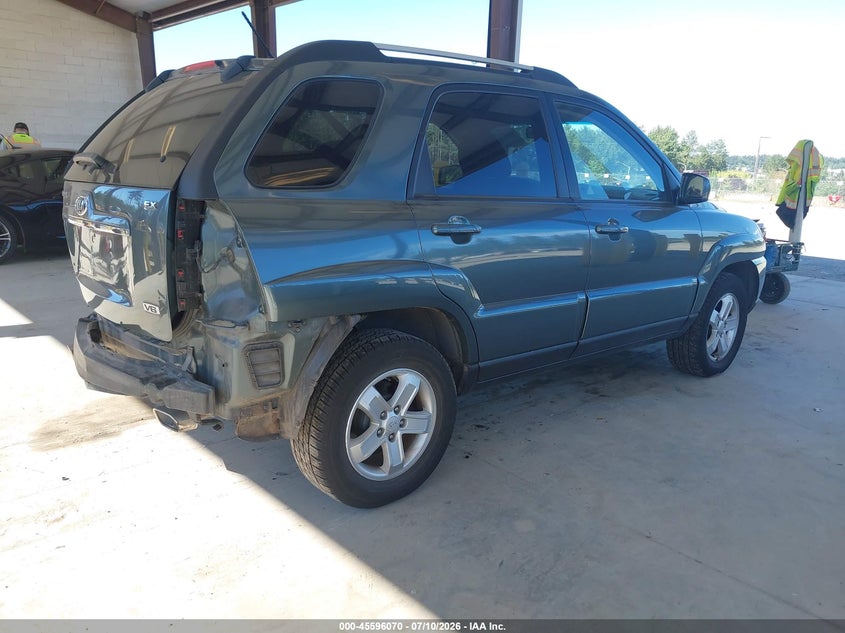 2009 Kia Sportage VIN KNDJE723297638597 IAAI salvage auction — REAR END, Bill Of Sale (Washington), sold $25 on 2026-07-29 (photo 4)